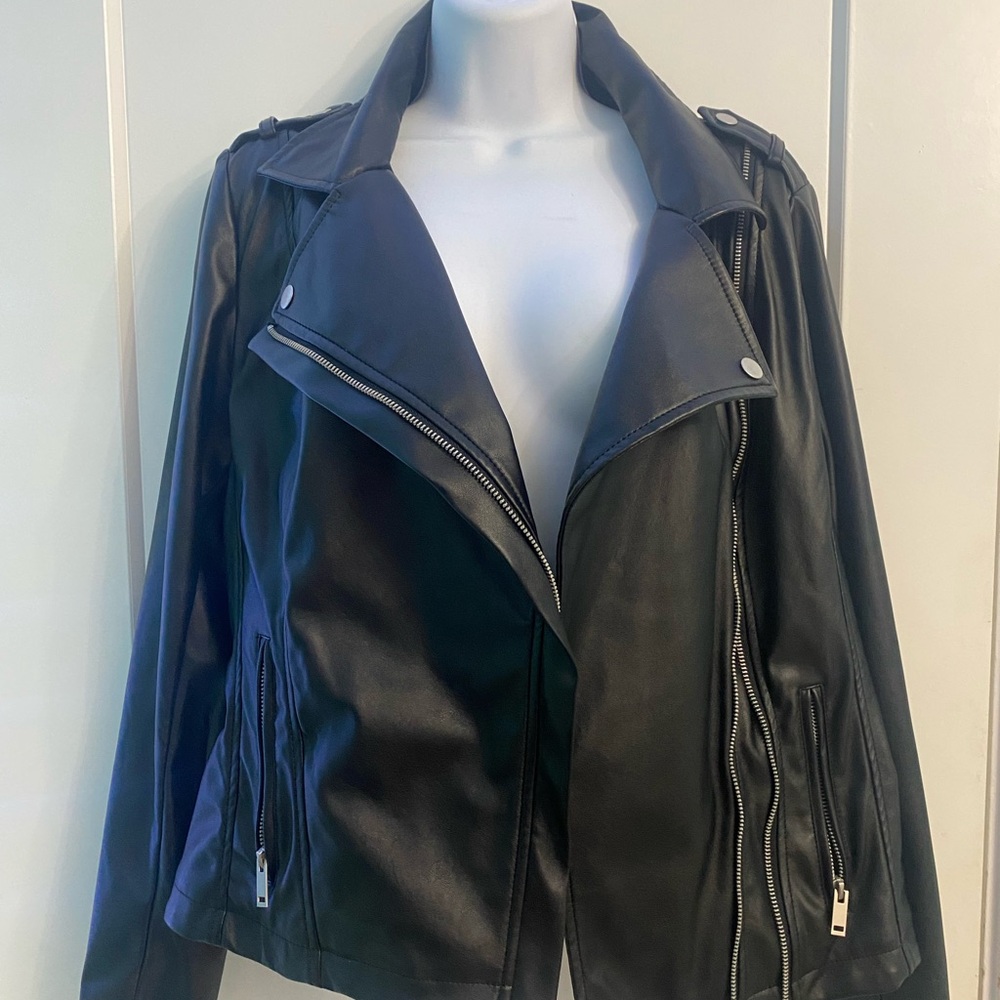 Kut from the Kloth Maeve Faux Leather Moto Jacket